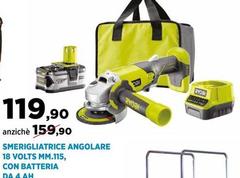 Smerigliatrice Angolare 18 Volts Con Batteria