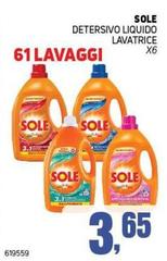 Sole - Detersivo Liquido Lavatrice