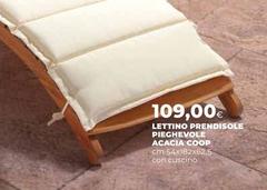 Acacia - Lettino Prendisole Pieghevole