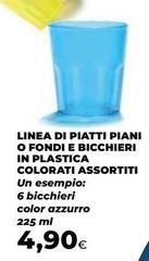 Linea -  Di Piatti Piani O Fondi E Bicchieri In Plastica Colorati Assortiti
