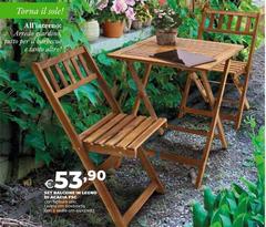 Acacia - Set Balcahu In Legno Di Aracai