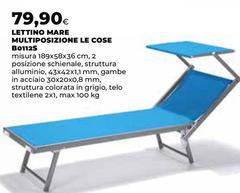 Marè - Lettino Mare Multiposizione Le Cose B01125