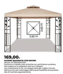 Gazebo Quadrato Con Decori