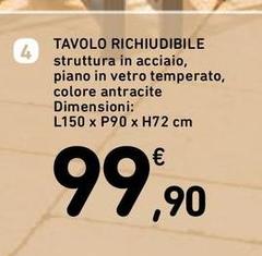 Tavolo Richiudibile