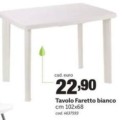 Tavolo Faretto Bianco
