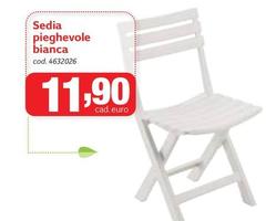 Sedia Pieghevole Bianca