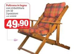 Poltrona In Legno Con Imbottitura