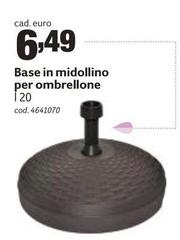 Base In Midollino Per Ombrellone