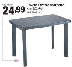 Tavolo Faretto Antracite