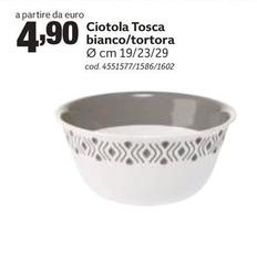 Tosca - Ciotola  Bianco/tortora