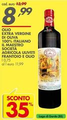 Oliva - Olio Extra Vergine Di  100% Italiano Il Maestro Société Agricola Ulvieti Frantoio E Olio