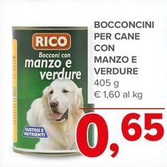 Rico - Bocconcini Per Cane Con Manzo E Verdure