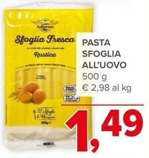 Pasta Sfoglia All'Uovo