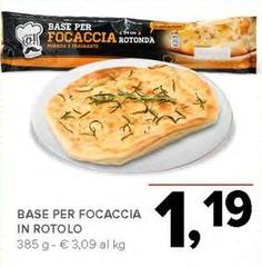 Base Per Focaccia In Rotolo