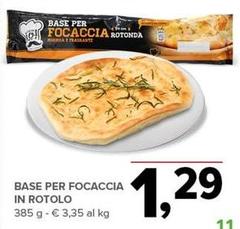 Base Per Focaccia In Rotolo