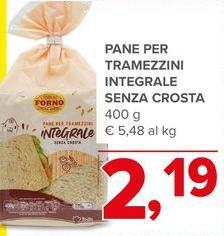Pane Per Tramezzini Integrale Senza Crosta