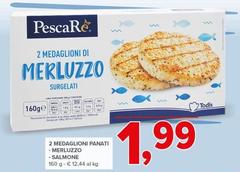 Pescare - 2 Medaglioni Panati