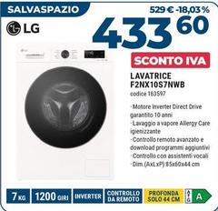 LG - Lavatrice F2NX10S7NWB 