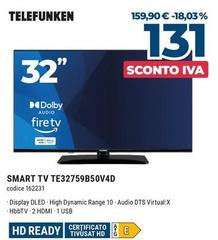 Telefunken - Smart Tv TE32759B50V4D