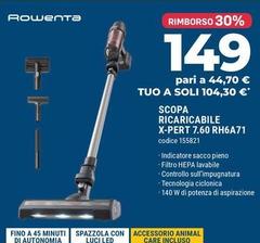 Rowenta - Scopa Ricaricabile X-Pert 7.60 RH6A71