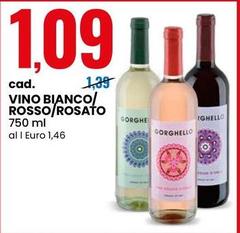 Vino Bianco/Rosso/Rosato