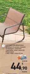 Lettino Con Braccioli