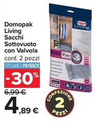 Domopak - Living Sacchi Sottovuoto Con Valvola