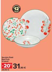 Servizio Piatti Red Fruit
