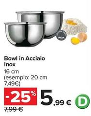 Bowl In Acciaio