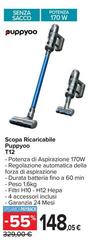 Puppyoo - Scopa Ricaricabile PuppyOO