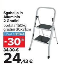 Sgabello In Alluminio 2 Gradini