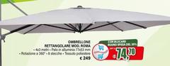 Ombrellone Rettangolare Mod. Roma