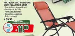 Poltrona Multiposizione Gran Relax Mod. Emily