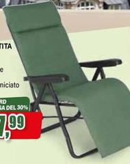 Poltrona Imbottita Con Poggiapiedi Mod. Bomber
