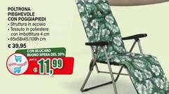Poltrona Pieghevole Con Poggiapiedi