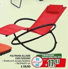 Poltrona Ellisse Con Cuscino