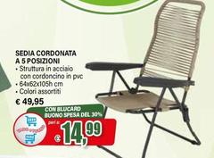 Sedia Cordonata A 5 Posizioni