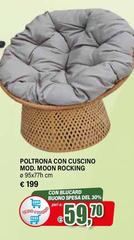 Poltrona Con Cuscino Mod. Moon Rocking
