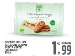 Despar - Biscotti Frollini Integrali Verde Biologico
