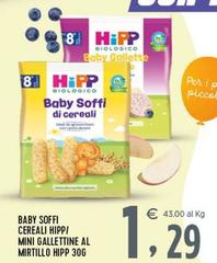 Hipp - Baby Soffi Cereali / Mini Gallettine Al Mirtillo