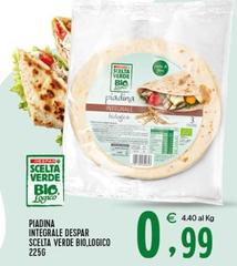Despar - Piadina Integrale Verde Bio.logico