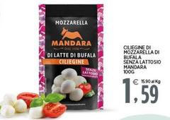 Mandara - Ciliegine Di Mozzarella Di Bufala Senza Lattosio