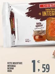 Despar - Fette Biscottate Integrali
