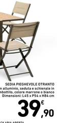 Sedia Pieghevole Otranto