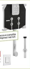 Grohe - Kit Cassetta Wc A Incasso Con Placca Bianca E Canotto Di Collegamento