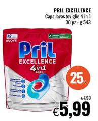 Pril - Excellence Caps Lavastoviglie 4 In 1