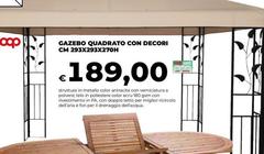 Gazebo Quadrato Con Decori 293x293xZ70h