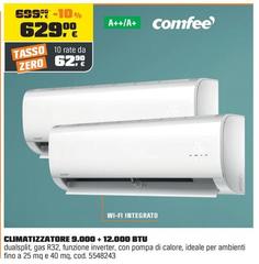 Comfeè - Climatizzatore 9.000 + 12.000 BTU 