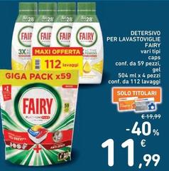 Fairy - Detersivo Per Lavastoviglie