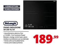 De Longhi - Piano Induzione 59 Cm YLI 61